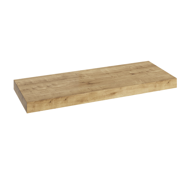 Abacus Concept Cloud Bathroom Basin Shelf Halifax Oak 1200mm