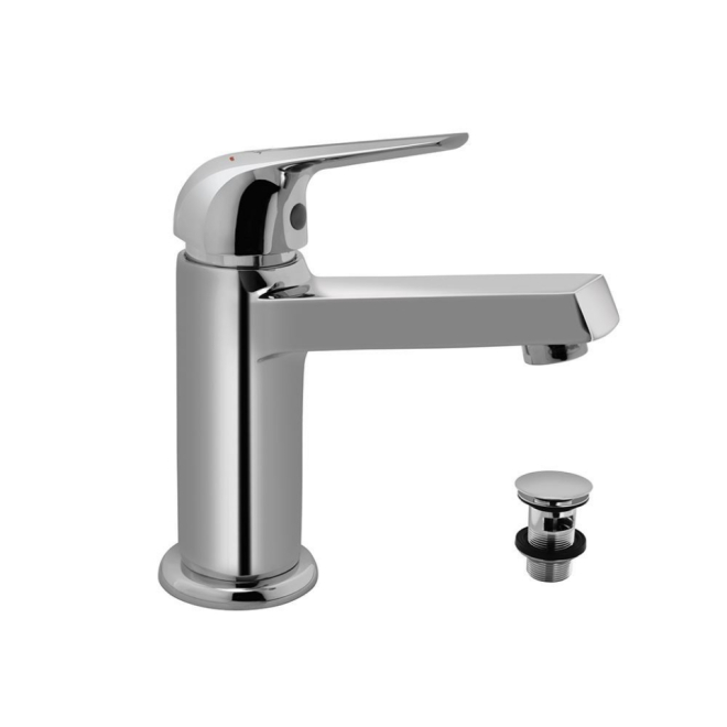 Jaquar Continental Mono Basin Mixer With Click Clack Waste In Chrome