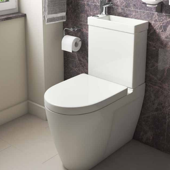 Kartell Combi 2-in-1 WC and Basin, POT955CM/POT960CM | Toilet with