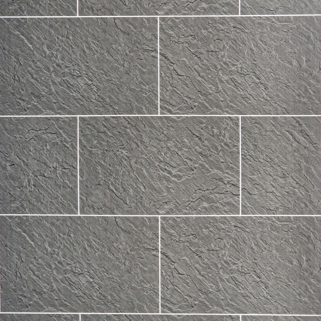 Riven Slate Tile MEGAboard Grout Line 1m Wide PVC Wall Panels