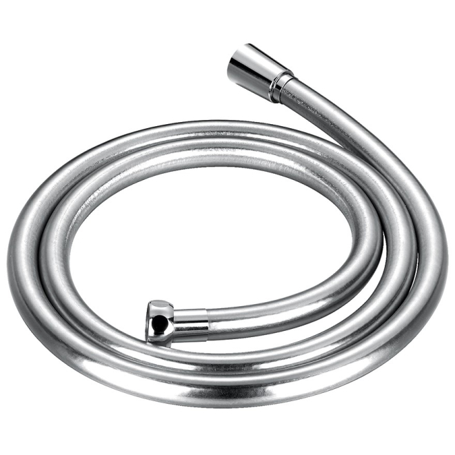 PVC 1.5m Smooth Silver Shower Hose - Euroshowers