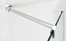 Wetroom Glass Support Bars