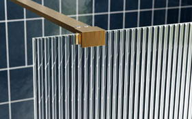 Fluted Glass Shower Screens