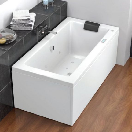 Jaquar Fonte 1500 rectangular bath tub in white