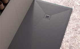 Grey shower trays