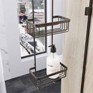 Anthracite Bathroom Storage Accessory by Roman Showers.