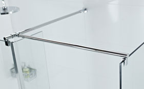 Wetroom Glass Support Bars