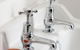 Bathroom Basin Twin Taps