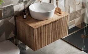 woodgrain bathroom furniture