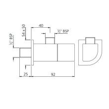 Jaquar Opal Prime Black Chrome Manual Single Outlet Mixer 