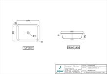 Jaquar Designer Round Countertop Basin - 455mm  