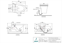 Jaquar Ornamix prime Rimless Bowl With Cistern For Coupled WC