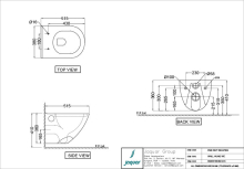 Jaquar Laguna Rimless Blind Installation Wall Hung WC