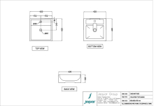 Jaquar Continental Prime Counter Top Basin 435mm