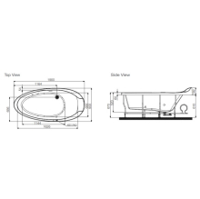 Artize Tiaara Freestanding Bath 1900mm