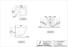 Jaquar Aria Rimless Back To Wall WC and Soft Close Seat