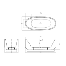 Artize Tiaara Freestanding Bath 1900mm