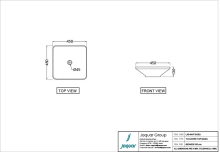 Jaquar Laguna Counter Top Basin 380 x 130mm