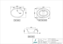 Jaquar Laguna Counter Top Basin 600 x 380mm  