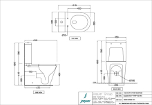 Jaquar Opal 2 Close Coupled Rimless Toilet With Soft Close Seat