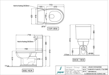 Jaquar Queens Prime Rimless Back to Wall Pan and Soft Close Seat