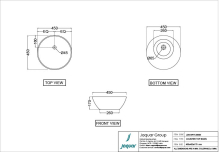 Jaquar Kubix Prime Counter Top Basin 565mm