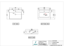 Jaquar Kubix Prime 1800 x 1100mm Double Ended Bath Tub With Metal Frame 