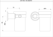 Villeroy & Boch Elements Striking Tumbler & Holder Chrome