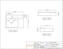 Artize Designer Round White 500x500mm Countertop Basin 