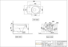 Artize VIC Rimless Bowl With Cistern For Coupled WC