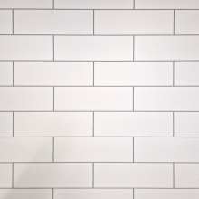 White London Tile MEGAboard Grout Line 1m Wide PVC Wall Panels