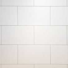 White Tile MEGAboard Grout Line 1m Wide PVC Wall Panels