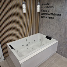 Jaquar Kubix 1800 x 800mm Whirlpool Bath