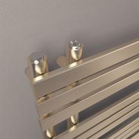 Eastbrook Leonardo 1200 x 500 Brushed Brass Radiator