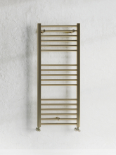Gio Brushed Brass Bathroom Towel Radiator 1600 x 500mm