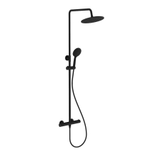 Clever GO2 Cool Touch Matt Black Dual Head Thermostatic Shower 