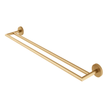 Abacus Iso Pro Double Towel Rail - Brushed Brass