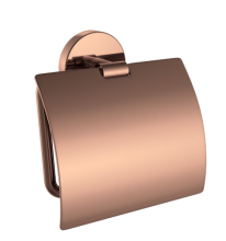 Jaquar Continental Blush Gold PVD Toilet Roll Holder With Cover 