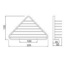 Jaquar Kubix Prime Brass Matt Robe Hook 