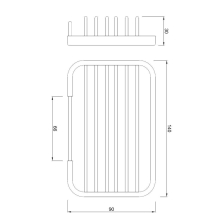 Jaquar Maze Matt Black Square Hand Shower 