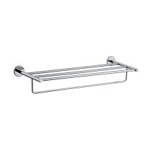 Jaquar Continental 600mm Long Chrome Towel Rack With Lower Hanger  