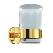 Jaquar Continental Bright Gold Tumbler And Holder