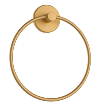 Jaquar Continental Gold Matt PVD Round Towel Ring  