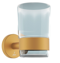 Jaquar Continental Gold Matt PVD Tumbler And Holder  