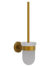 Jaquar Continental Gold Matt PVD Toilet Brush And Holder