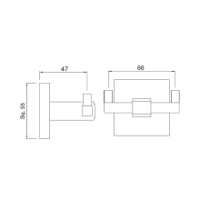 Jaquar Kubix Prime 300mm Antique Copper Towel Rail  