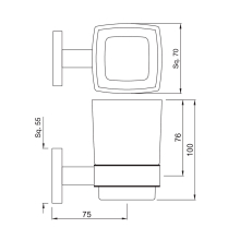 Jaquar Kubix Prime Black Chrome Mono Basin Mixer Tap