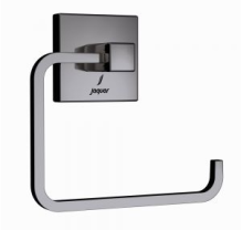 Jaquar Kubix Prime Black Chrome Square Toilet Roll Holder  