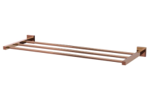 Jaquar Kubix Prime 600mm Blush Gold PVD Towel Shelf 