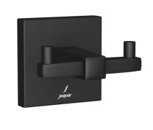 Jaquar Kubix Prime Black Matt Double Robe Hook